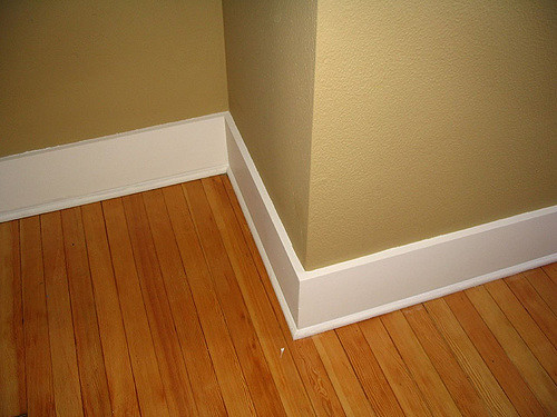 Cleaning baseboards