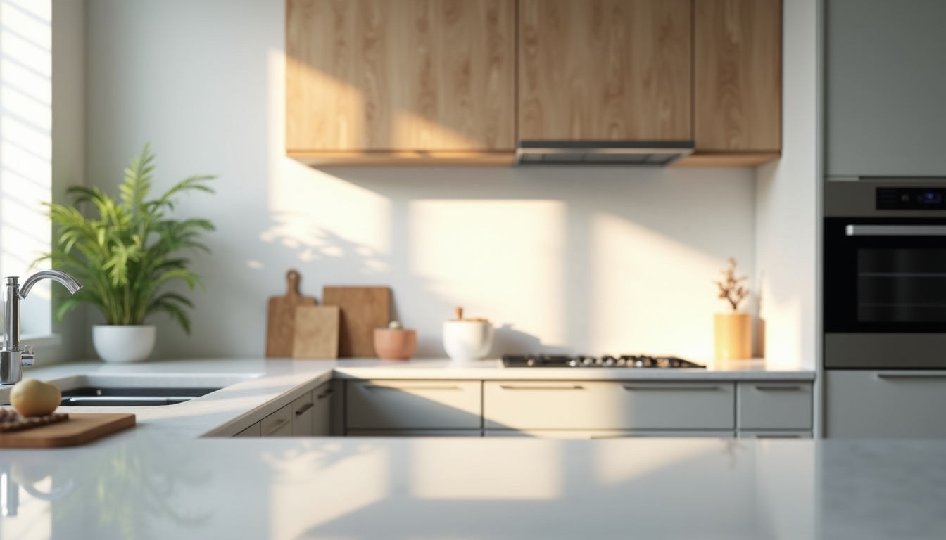 A clean, modern kitchen